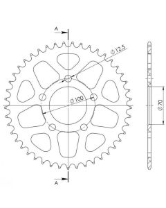 Alul rear sprocket 43 teeth