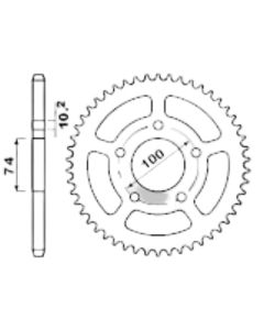 Steel rear sprocket 54 teeth