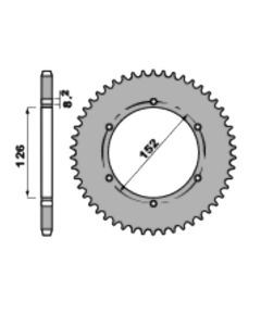 Steel rear sprocket 46 teeth