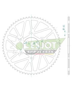 Steel rear sprocket 64 teeth