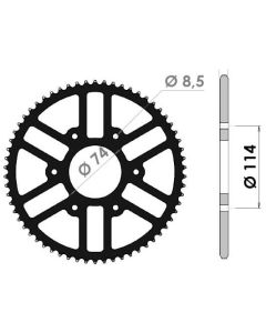 Steel rear sprocket 64 teeth