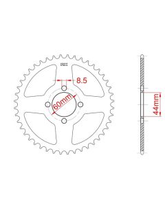 Steel rear sprocket 30 teeth