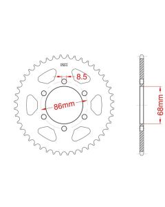 Steel rear sprocket 32 teeth