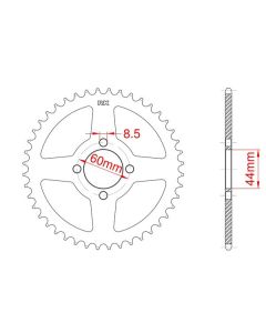 Steel rear sprocket 41 teeth