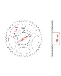 Steel rear sprocket 41 teeth