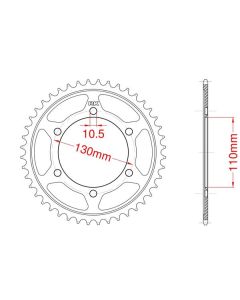 Alu rear sprocket 46 teeth