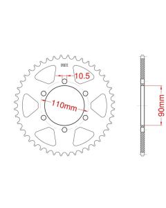 Steel rear sprocket 32 teeth