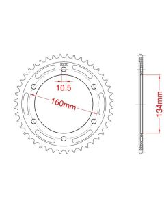 Steel rear sprocket 41 teeth