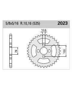 Steel rear sprocket 46 teeth