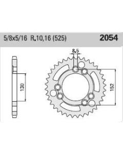 Steel rear sprocket 41 teeth