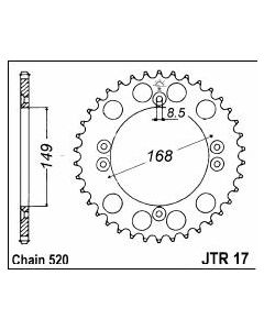 Steel rear sprocket 42 teeth