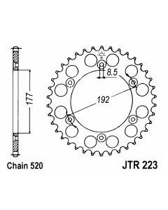 Steel rear sprocket 54 teeth