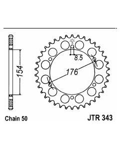 Steel rear sprocket 43 teeth