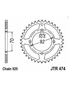 Steel rear sprocket 48 teeth