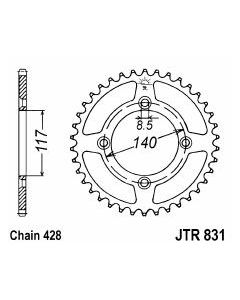 Steel rear sprocket 46 teeth