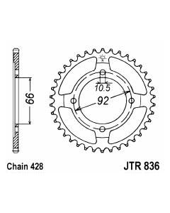 Steel rear sprocket 36 teeth