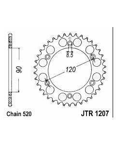 Steel rear sprocket 39 teeth