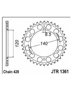 Steel rear sprocket 50 teeth