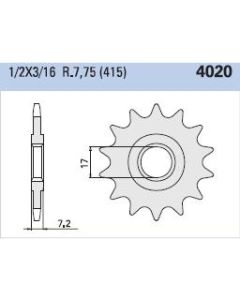 Front sprocket 13 teeth