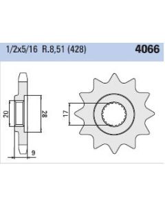 Front sprocket 11 teeth