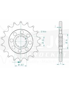 Front sprocket 18 teeth