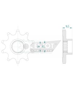 Front sprocket 10 teeth