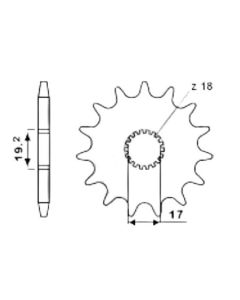 Front sprocket 10 teeth