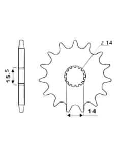 Front sprocket 10 teeth