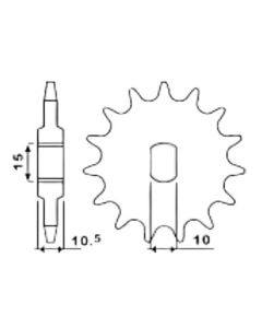 Front sprocket 12 teeth