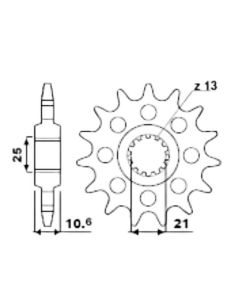 Front sprocket 14 teeth