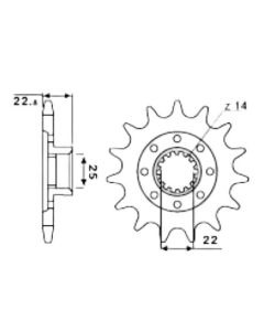 Front sprocket 16 teeth