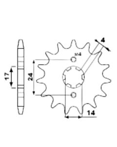 Front sprocket 13 teeth