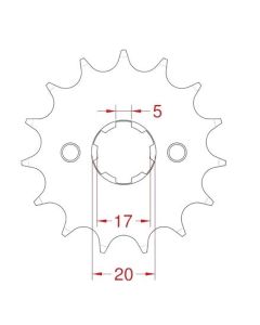 Front sprocket 13 teeth