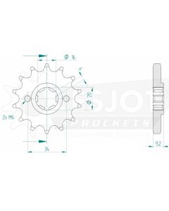 Front sprocket 14 teeth