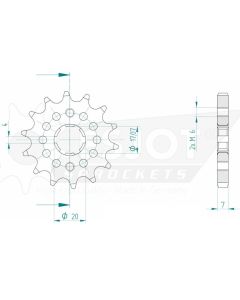 Front sprocket 14 teeth