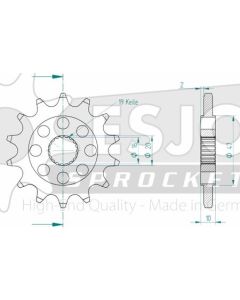 Front sprocket 14 teeth