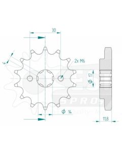 Front sprocket 14 teeth