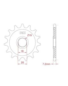 Front sprocket 15 teeth