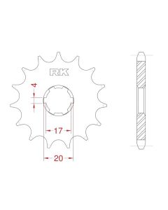 Front sprocket 12 teeth