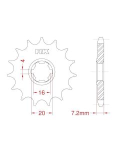 Front sprocket 12 teeth