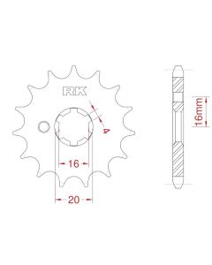 Front sprocket 12 teeth