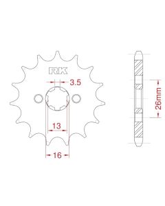 Front sprocket 12 teeth