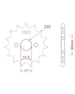 Front sprocket 13 teeth