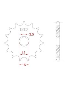 Front sprocket 09 teeth