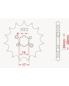 Front sprocket 10 teeth