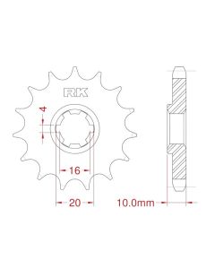 Front sprocket 13 teeth