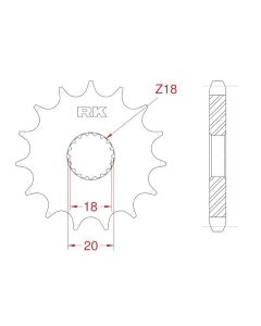 Front sprocket 13 teeth