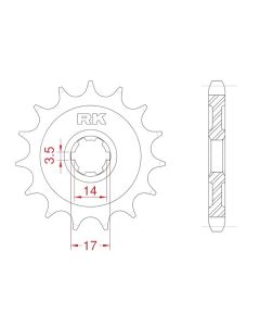 Front sprocket 12 teeth