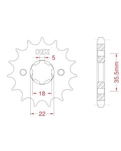 Front sprocket 13 teeth