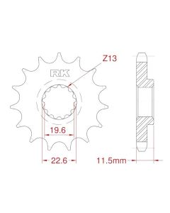 Front sprocket 13 teeth